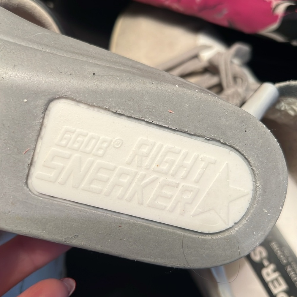 Golden Goose White and Gray Women's Sneakers - Picture 12 of 12